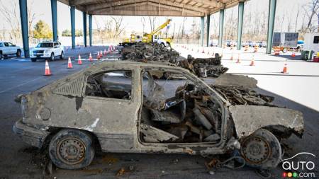 Recovered vehicles, including a Ford Fiesta